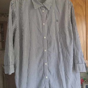 chaps womens top shirt blouse size 3x